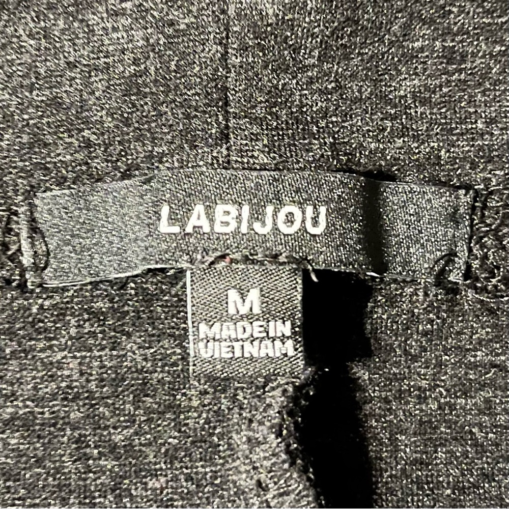 Basic Solid Ponte Knee Length Slit High Waist Cha… - image 5